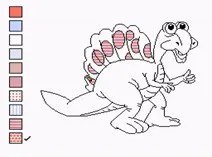 Screenshot of Color A Dinosaur (U)