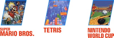 Logo of Super Mario Bros. + Tetris + Nintendo World Cup